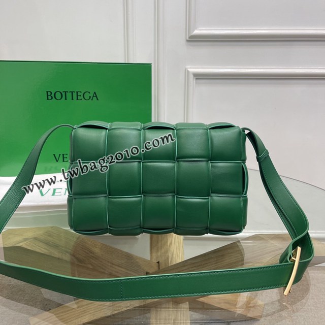 Bottega veneta高端女包 96006 寶緹嘉綠色羊皮枕頭包肩背包 BV經典款Cassette枕頭包  gxz1189